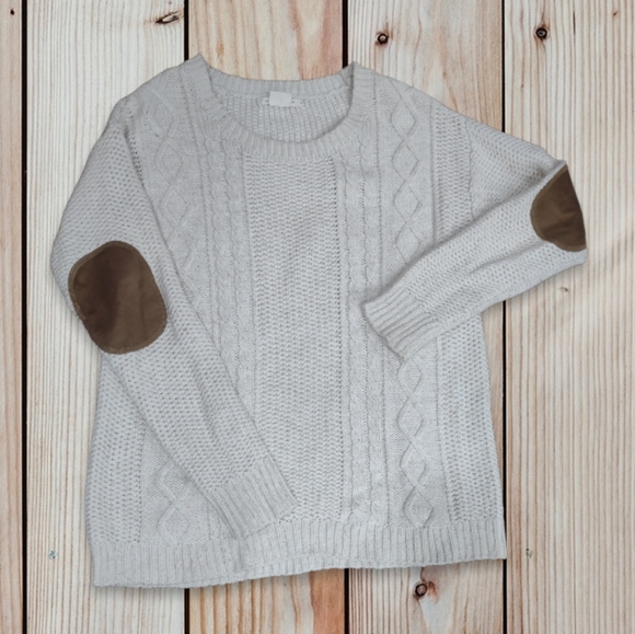 Anthropologie Coincidence and Chance Speckled Sweater Elbow Patches Sz S - Picture 2 of 4